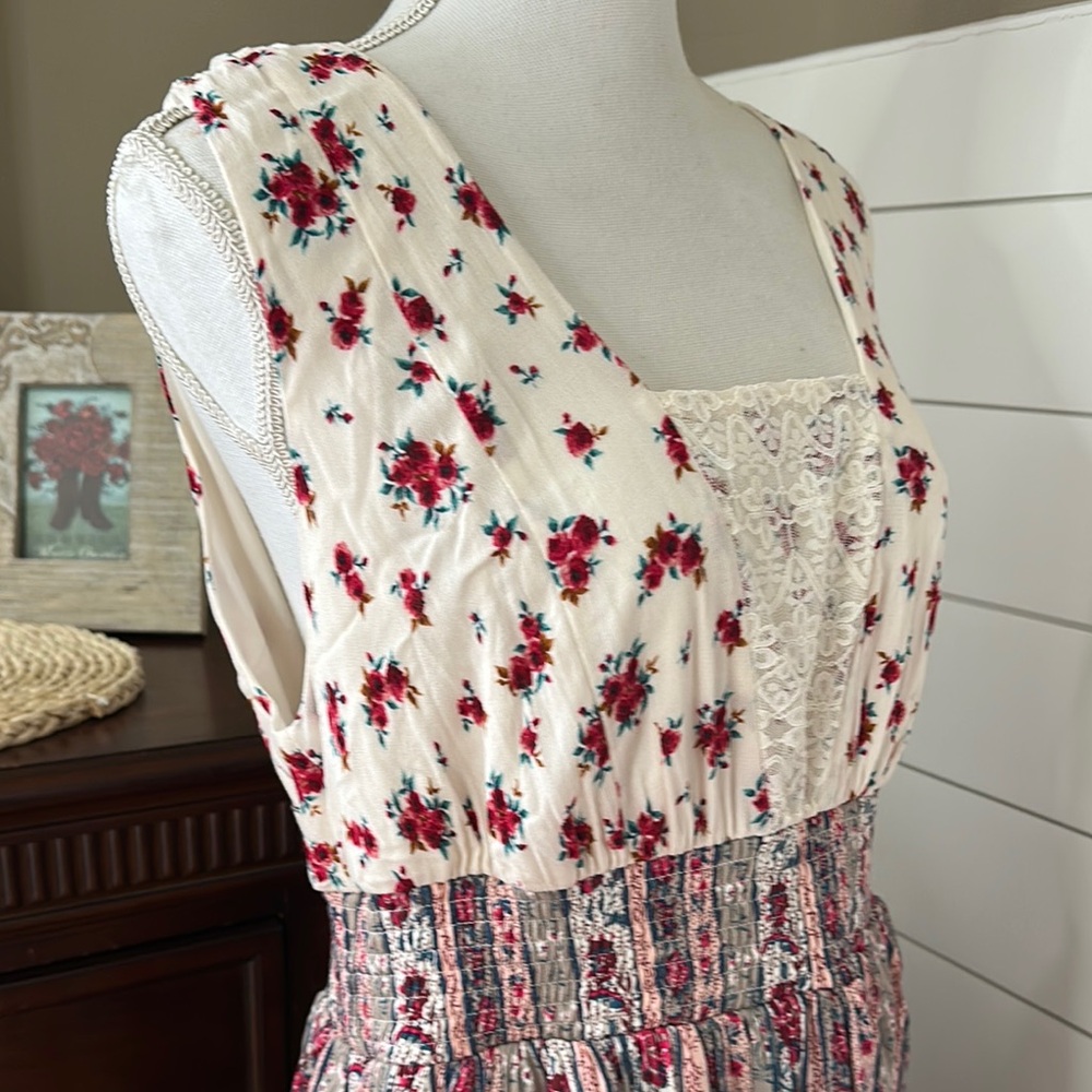 Torrid Prairie Floral Print Patchwork Sleeveless … - image 8